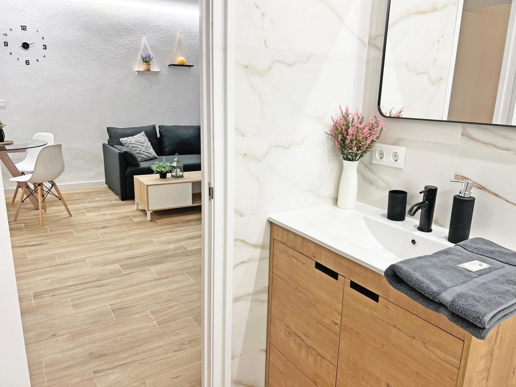엘 캄펠로 Coqueto Con Piscina, Nuevo A 50M Del Mar, Parking Gratis 아파트 외부 사진